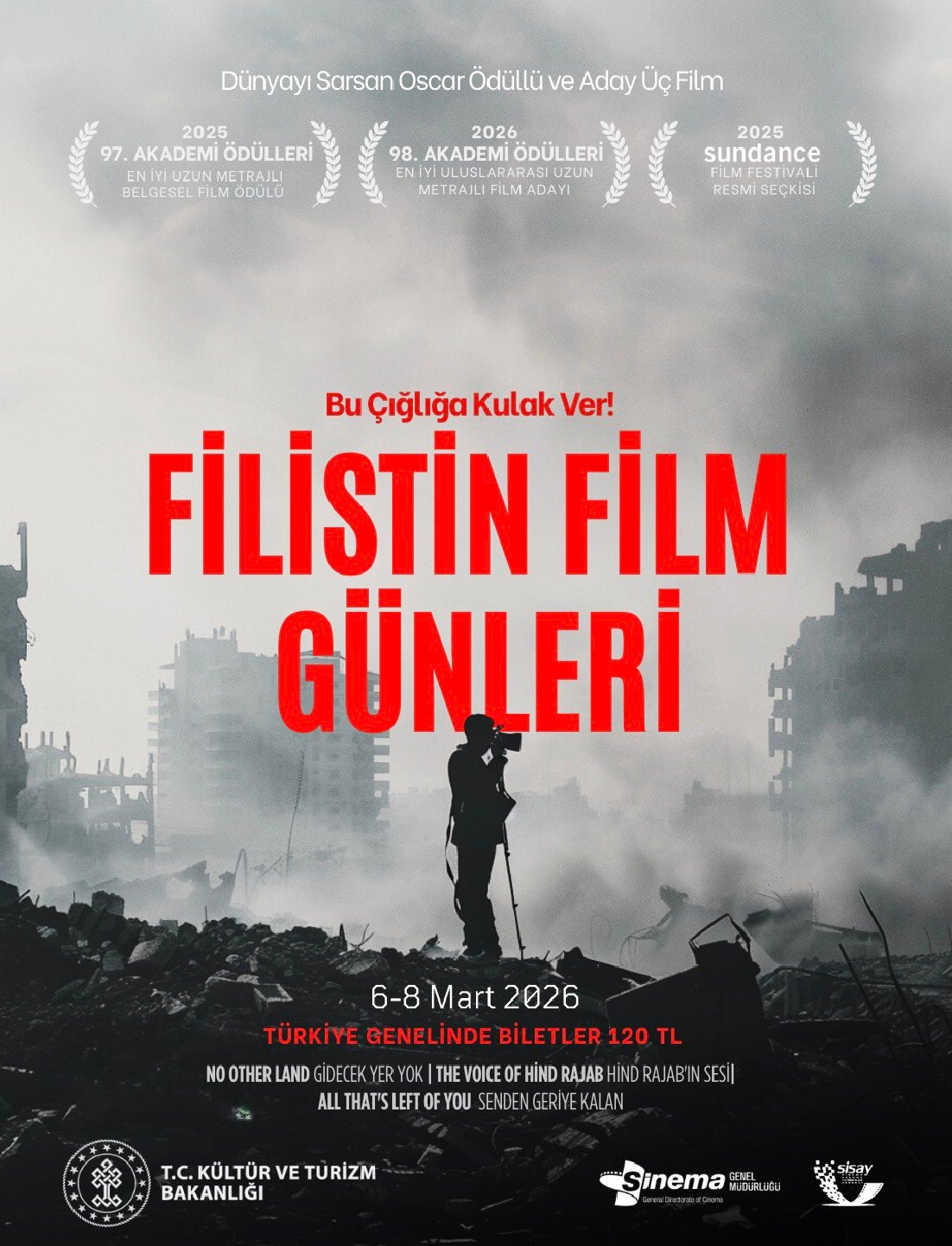 FİLİSTİN FİLM GÜNLERİ SİİRT’TE SİNEMASEVERLERLE BULUŞUYOR!