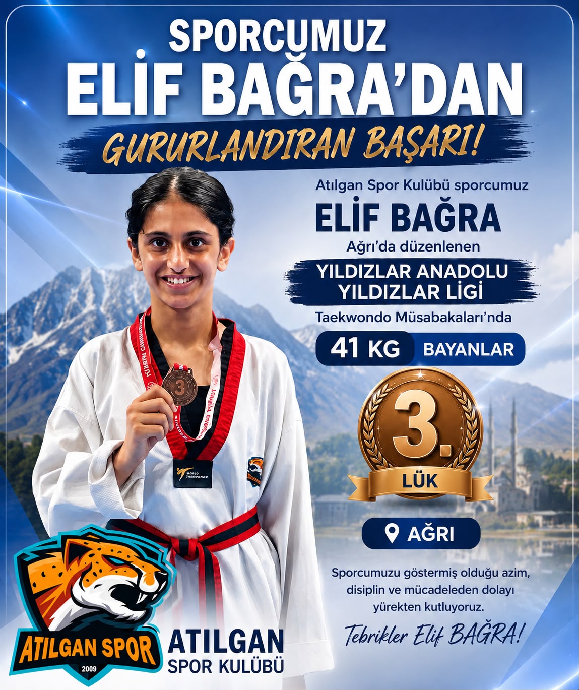ATILGAN SPOR KULÜBÜ’NDEN BİR BAŞARI DAHA