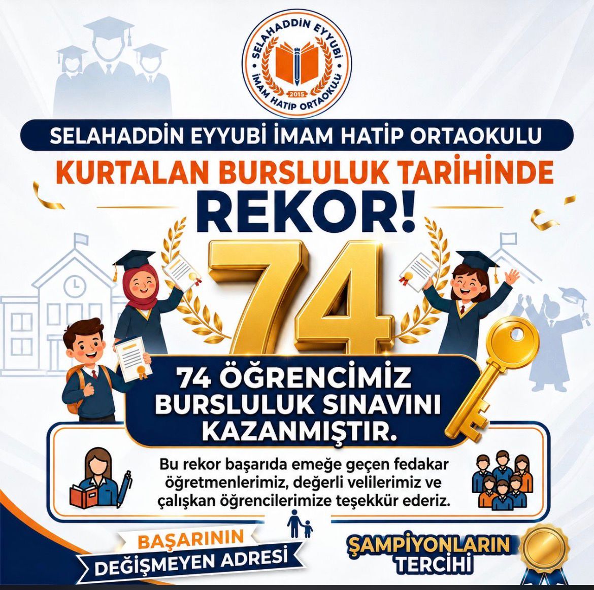 Kurtalan’da Eğitimde Tarihi Rekor: Bir Yılda 74 Öğrenci Bursluluk Sınavını Kazandı