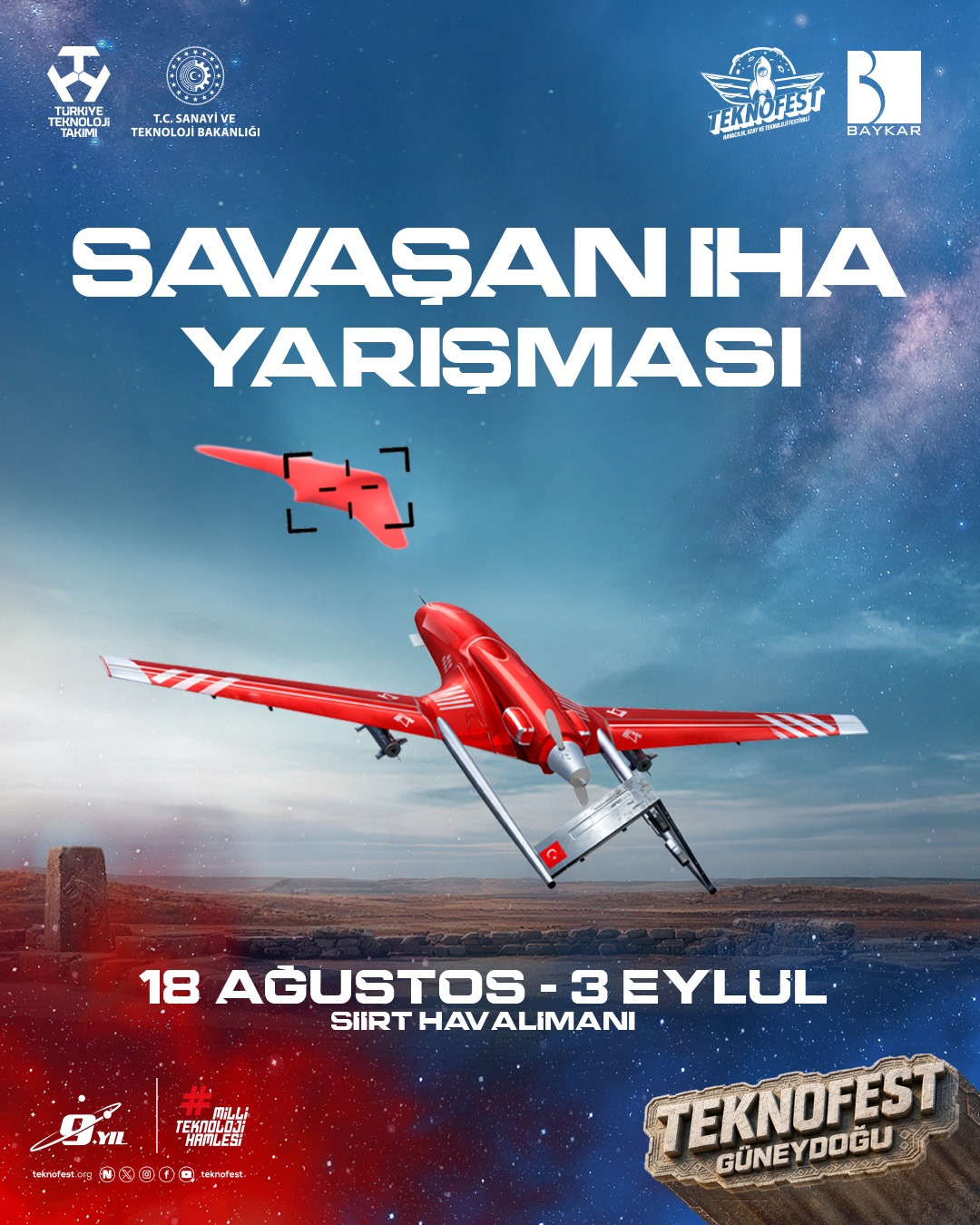 TEKNOFEST 2026 SAVAŞAN İHA YARIŞMALARI SİİRT’TE BAŞLIYOR