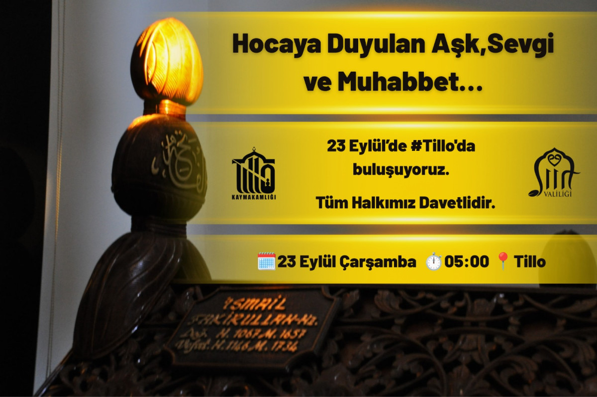 TİLLO’DA “23 EYLÜL GÜNEŞ HADİSESİ” PROGRAMI AÇIKLANDI