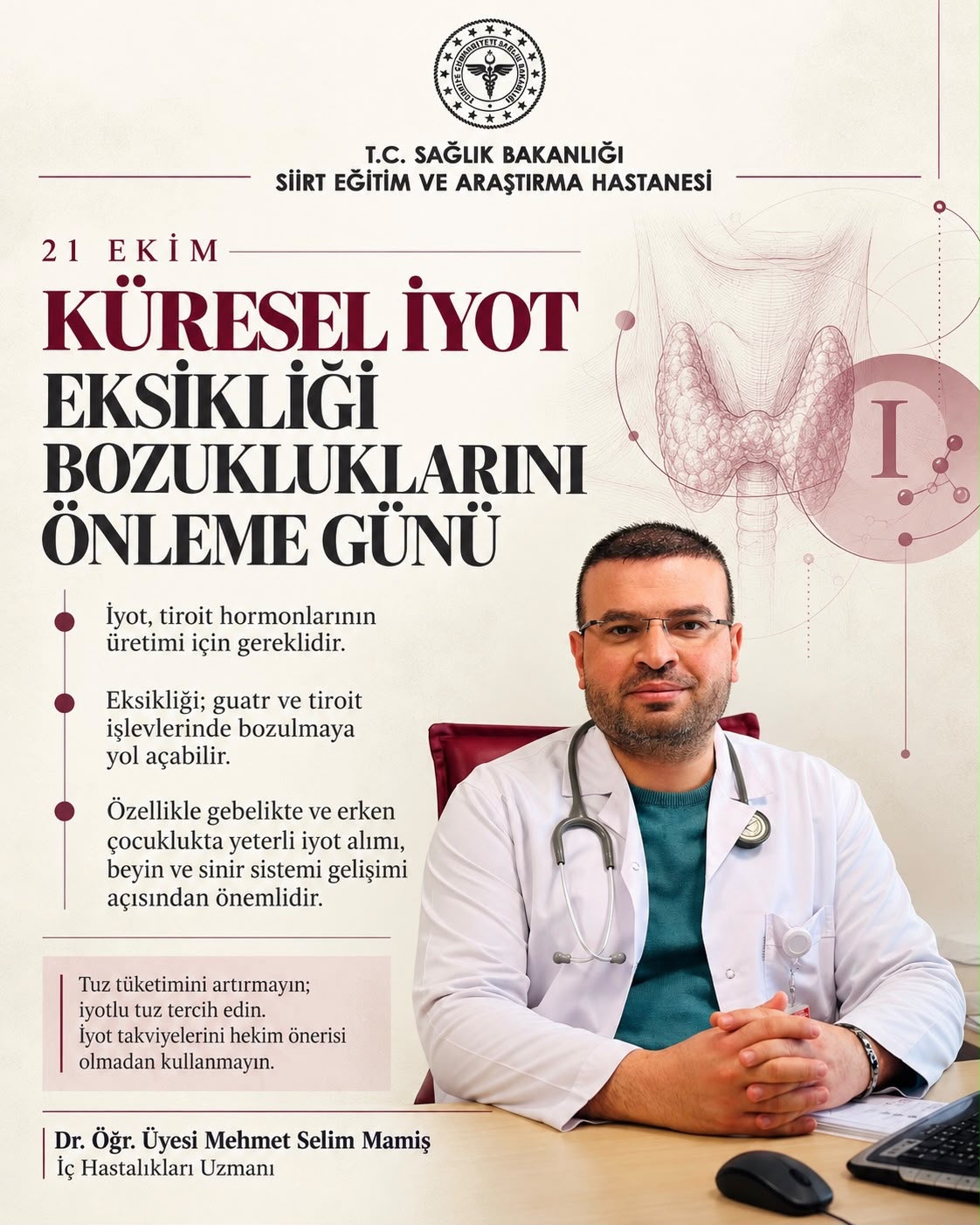 İyot Eksikliğinin Önlenmesi Sağlıklı Nesiller İçin Büyük Önem Taşıyor