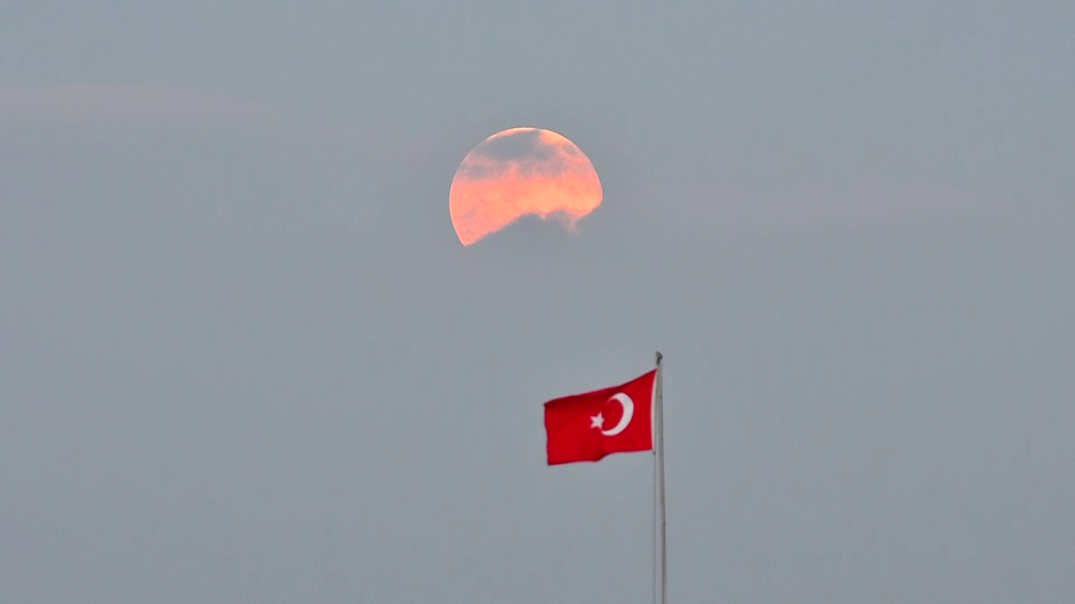 Kars’ta dolunay ile görsel şölen