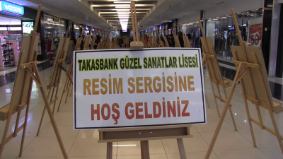 Takasbank güzel sanatlar lisesi gazze resim sergisi 